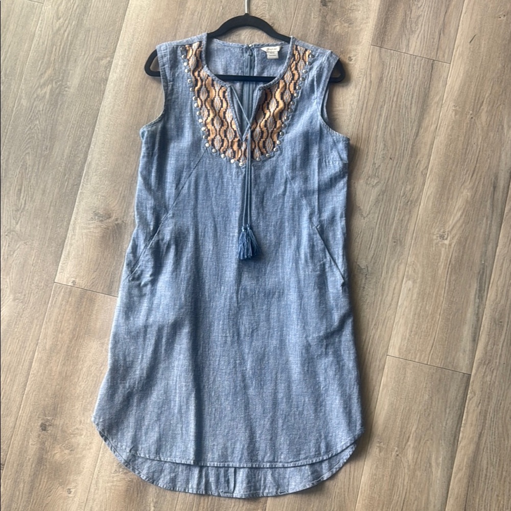 Ariat Sleeveless Denim Top with Embroidered Detail